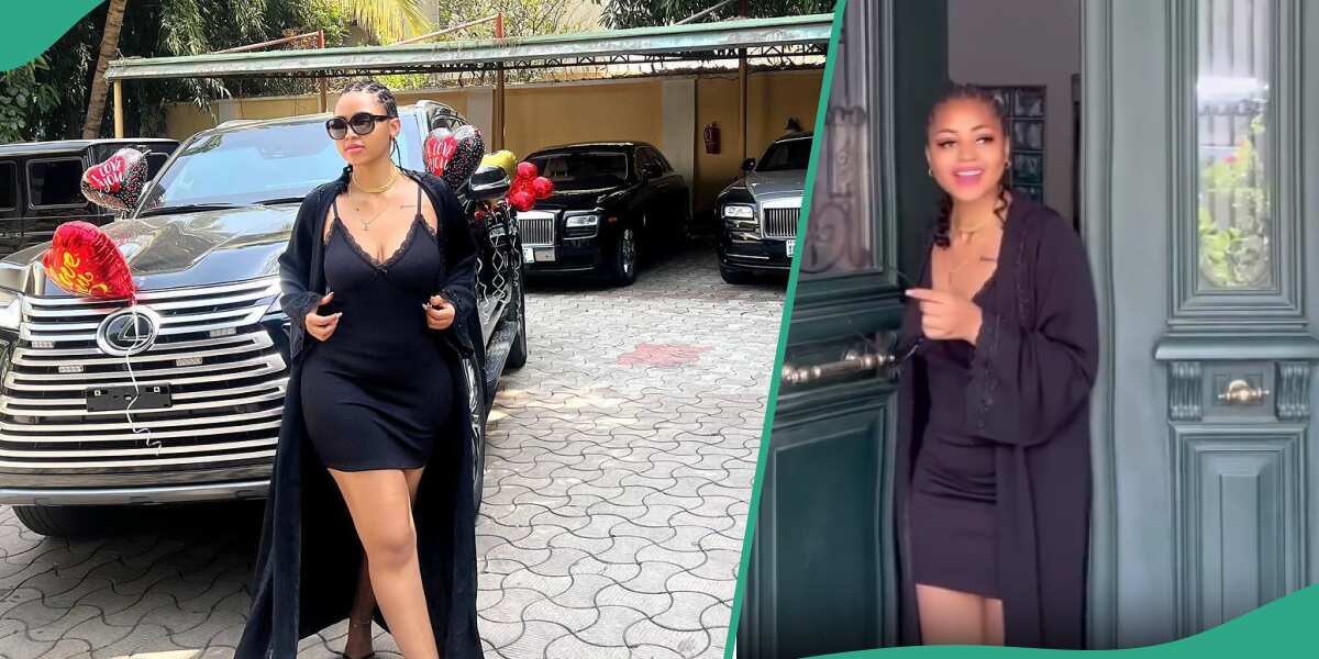 “Real rich man wife”: Regina Daniels gets new car on Valentine’s Day, video of her reaction trends