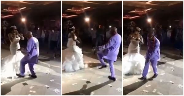 Nigerians react to viral video of excited dad dancing with daughter on wedding day