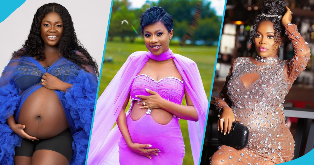 Tracey Boakye, Selly Galley and Mzbel baby bump photos