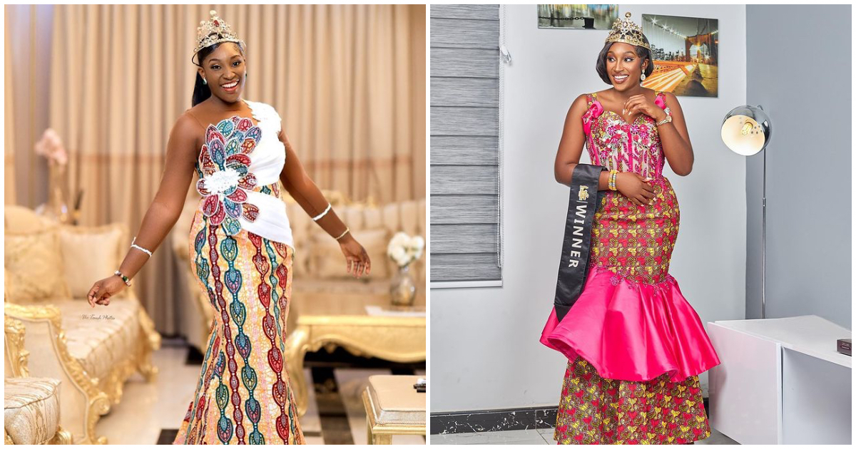 She's a queen and more: 5 latest photos of GMB 2021 winner Sarfoa glowing in African print