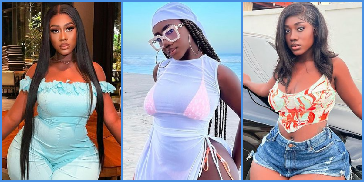 "She's topped up": Hajia Bintu flaunts curves in scanty swimsuit, marks on her thigh spark talk of liposuction
