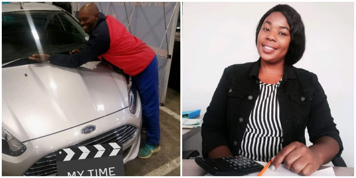 Reactions as lady celebrates buying car and graduating from university, says she is the first in her family