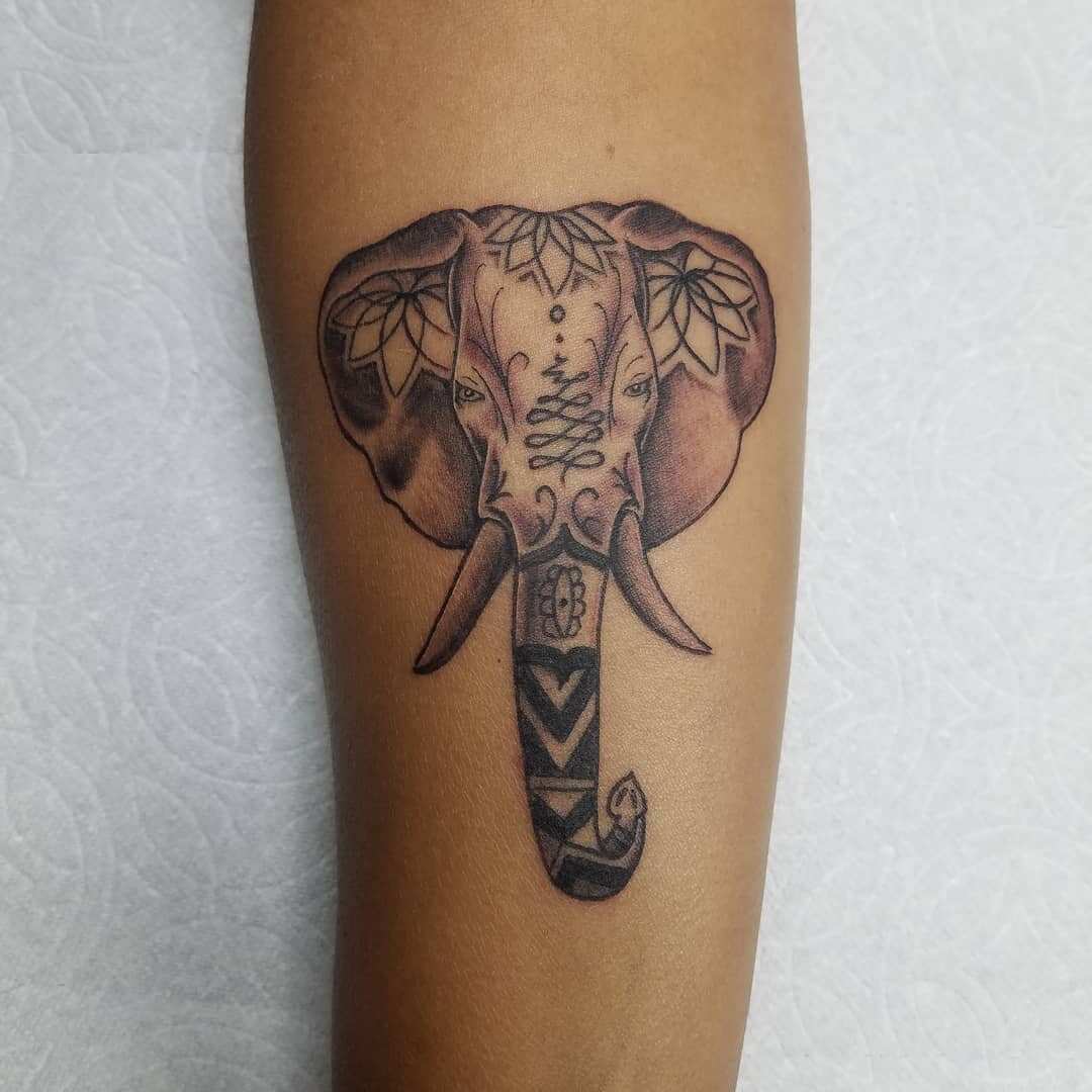 Tattoo of Elephants Animals