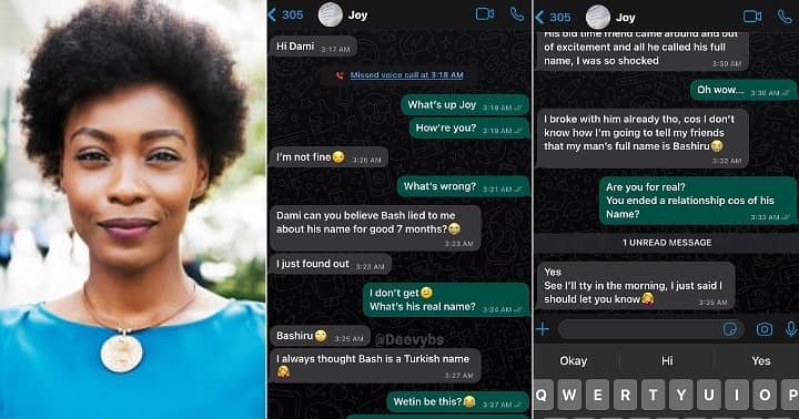 After 7 Months of Dating, Lady Finds Out Lover’s Name Is Bashiru Not ...