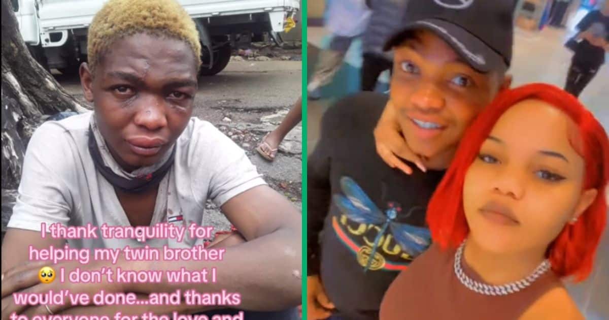 Woman shows how her twin brother changed and cleaned up after reuniting, their relationship inspires SA