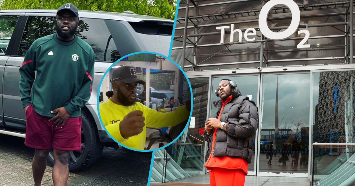 Kwadwo Sheldon Arrives In London For Medikal's Show, SM Fans Welcome Him To Town
