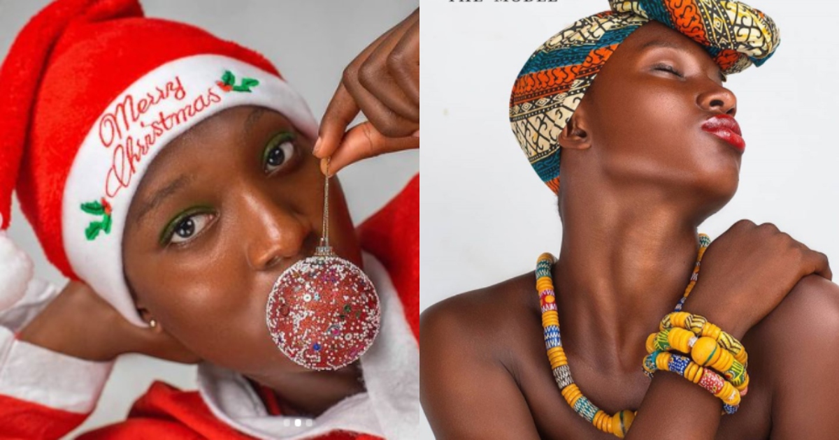 Faith The Model: Ghana's popular teen model heats up social media with Christmas photos