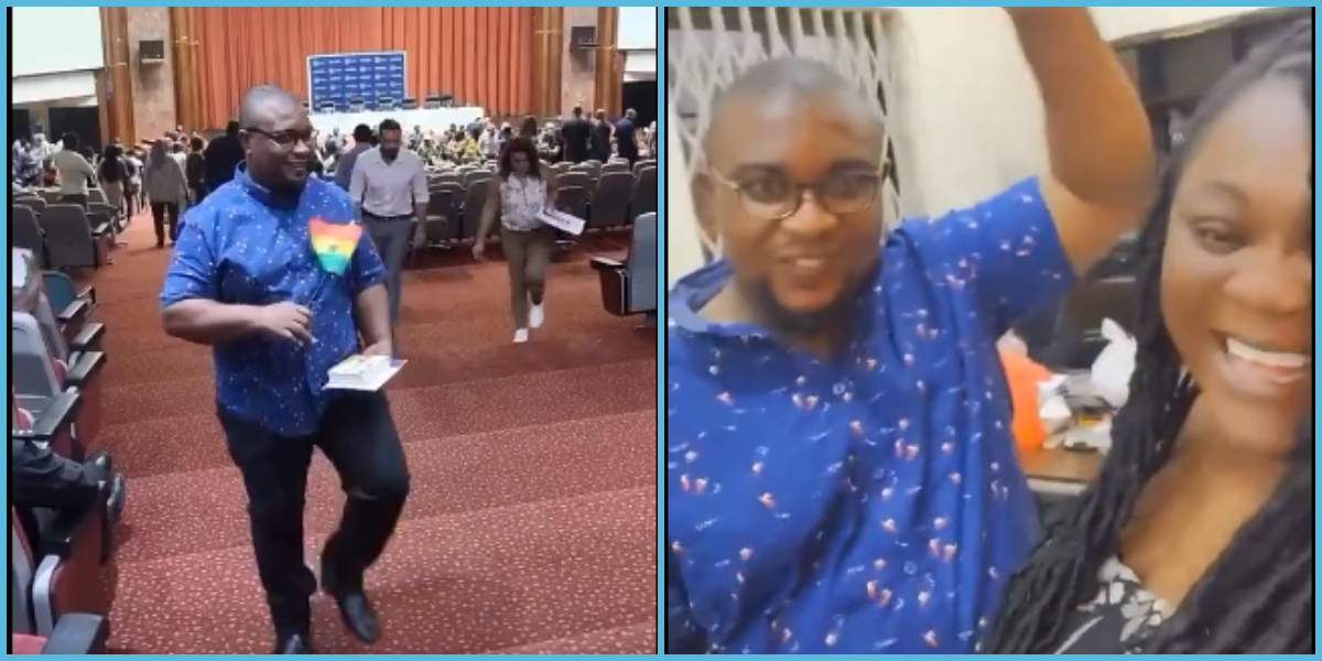 Nigerian man celebrates with wife after obtaining Ghanaian citizenship