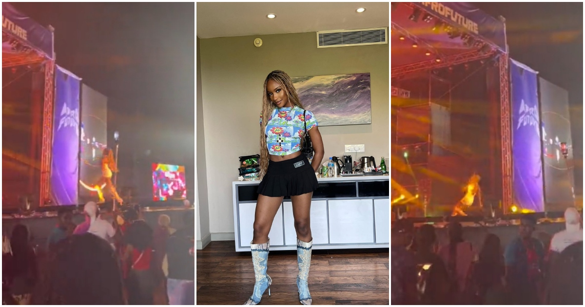 Afrochella 2022: Nigerian Singer Ayra Starr Falls On Stage During