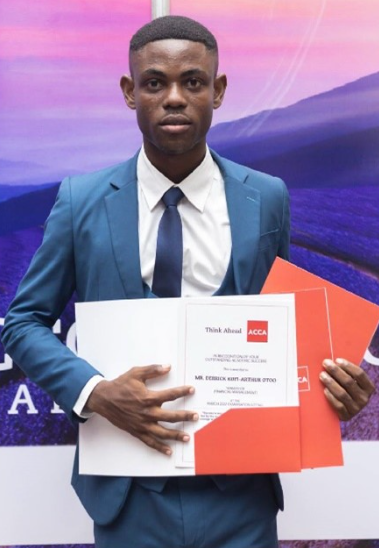 Derrick Kofi-Arthur Otoo is first in Financial Management in ACCA's AAA examination.