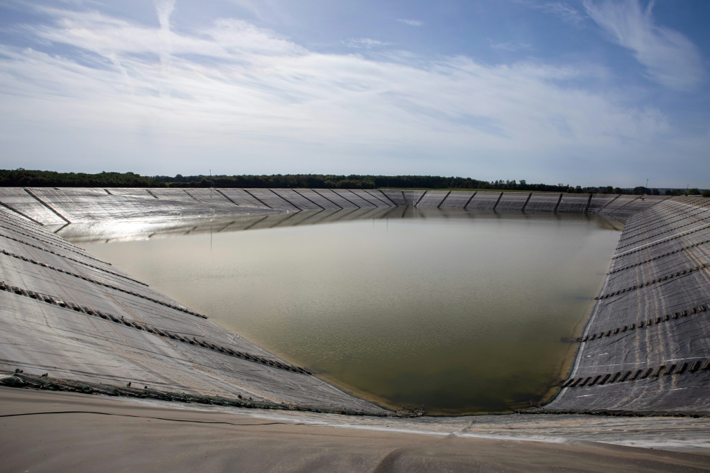 The Sainte-Soline water reserve is the second of 16 such installations