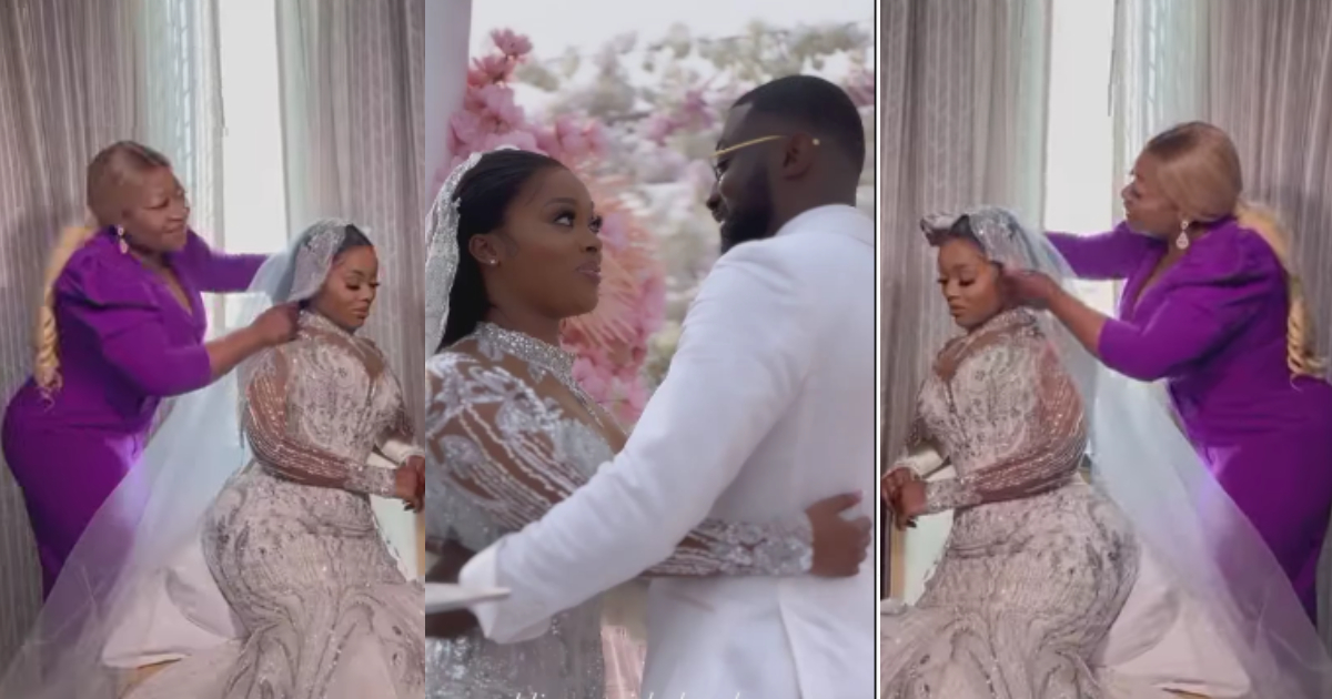 Raychel's mother shows love to her on her wedding day with Kojo Jones
