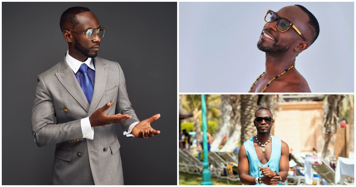 Ghanaian musician Okyeame Kwame rocks only stylish men's underwear on his 47th birthday