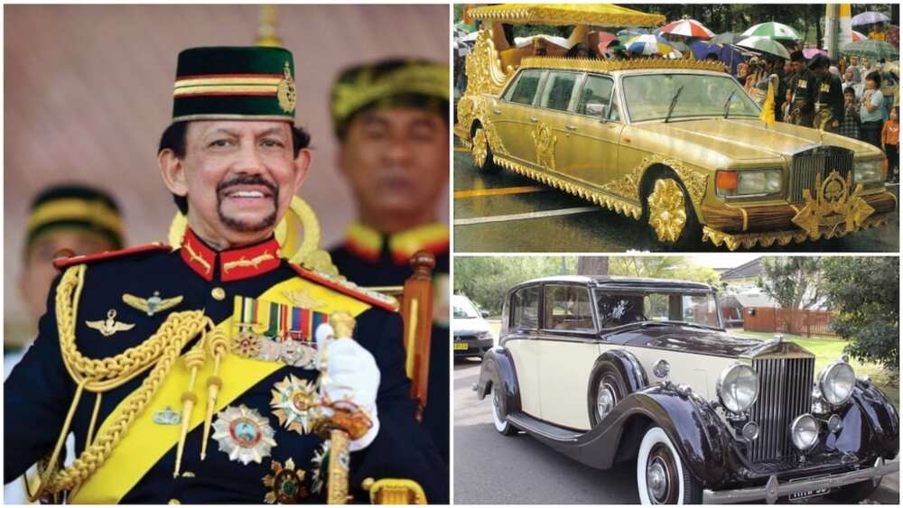 A collage of the Sultan and the some of his car collections. Photo source: Camudi