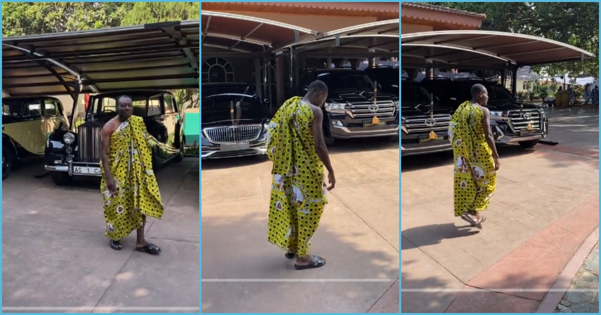 Asantehene: Rare video of Otumfuo's garage pops up, Rolls Royce and luxury cars leaves many in awe