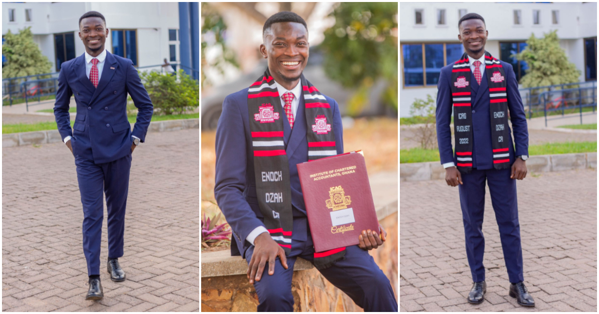 Ghanaian man recounts tough journey as he successfully becomes a chartered accountant.