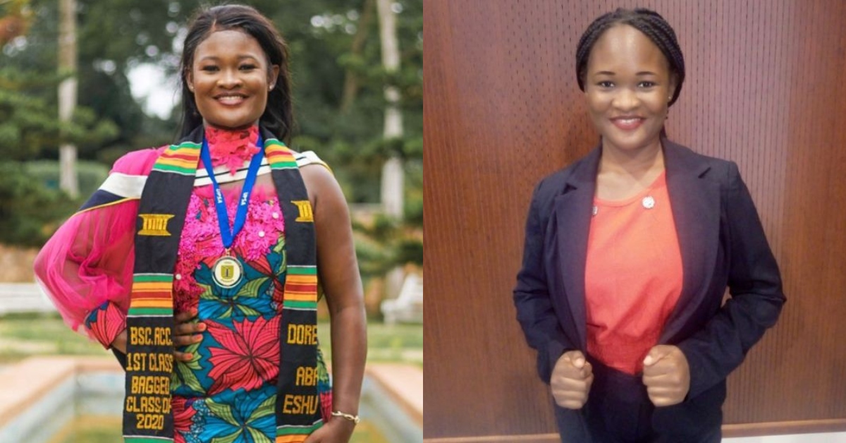 Stunning lady who was speaker of parliament in UPSA freezes the net with graduation photos