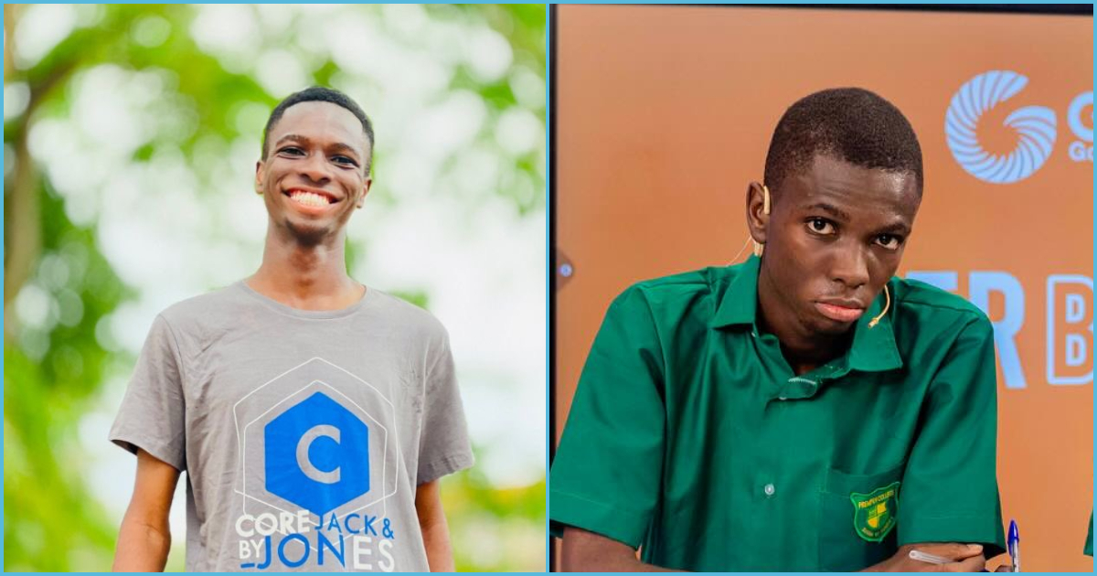 Prempeh College: NSMQ star rejoices as he gains admission to KNUST, photos of him on campus trend