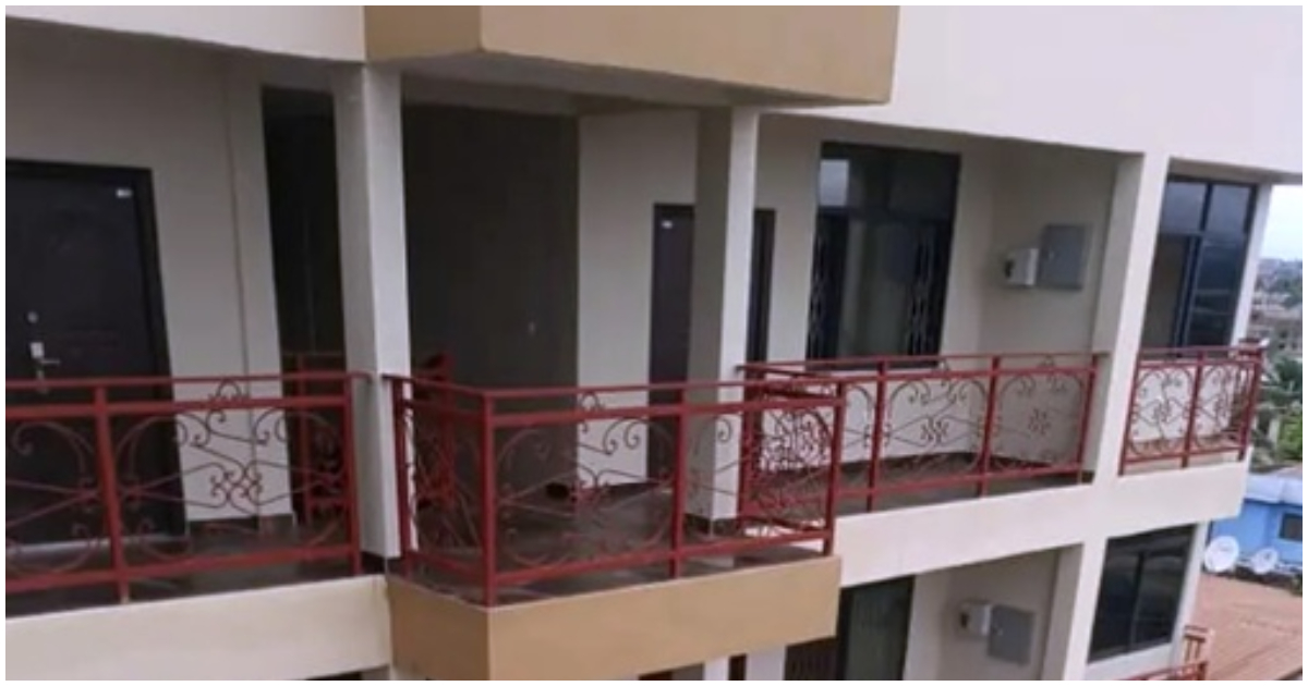 An apartment complex in Ghana