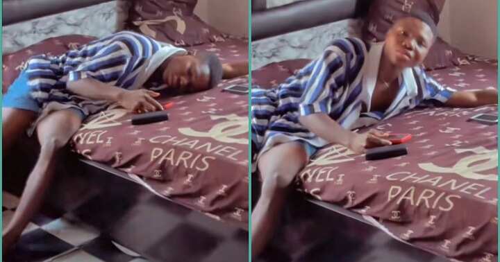 Man cries a river after receiving painful messages from girlfriend
