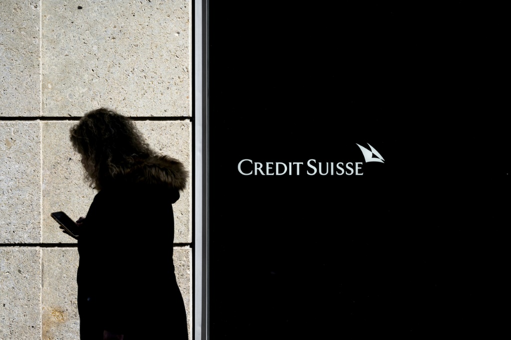 Credit Suisse shares plunged Wednesday after already suffering heavy falls following the collapse of two US banks