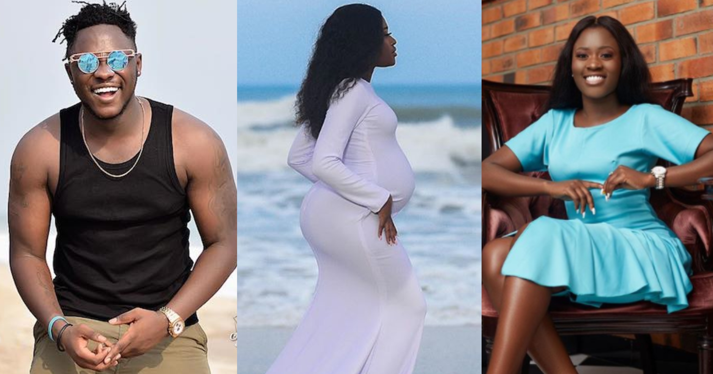 You are a very strong woman -Medikal tells heavily pregnant Fella Makafui