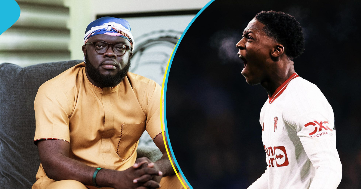 Kwadwo Sheldon reacts to Man Utd star Kobbie Mainoo's brilliance, tells GFA to leave him alone