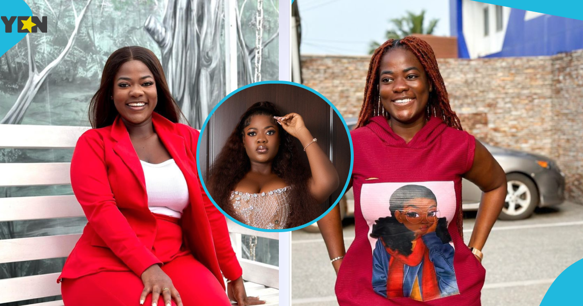 Ghanaian TikToker Asantewaa looks smoking hot as she flaunts her thick thighs in see-through lace dress