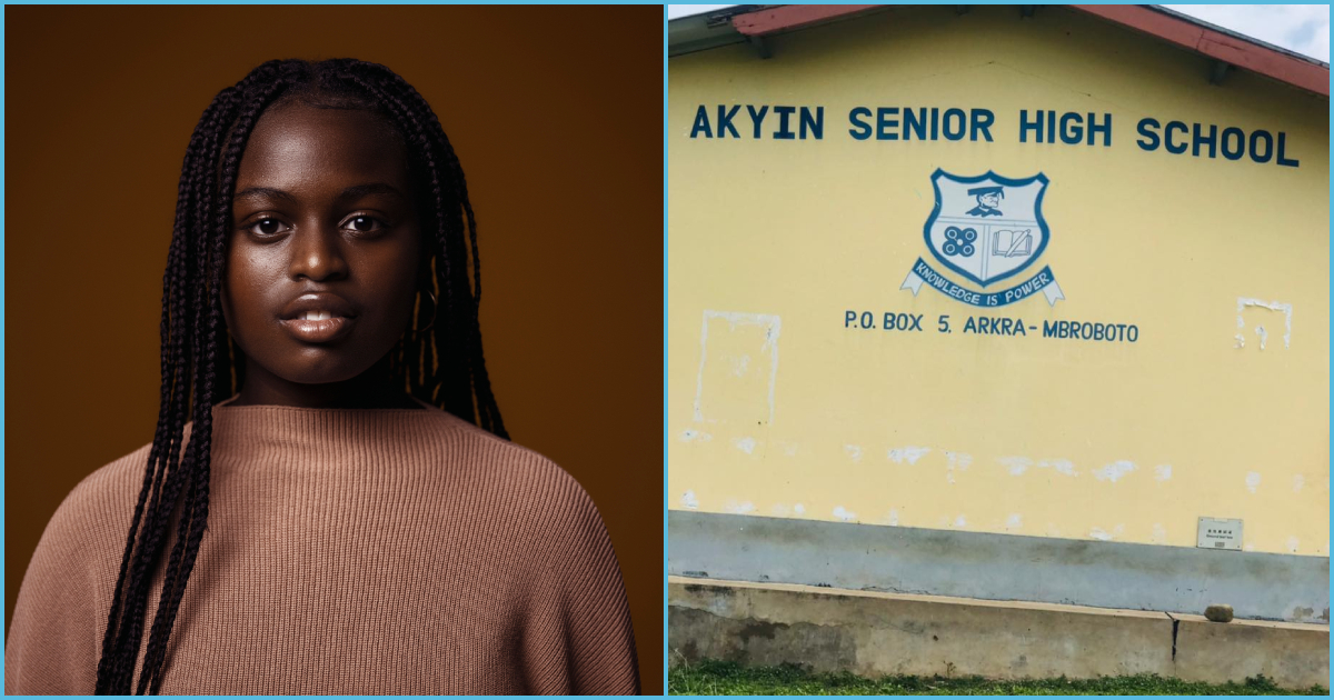 Photo of a young lady and Akyin SHS