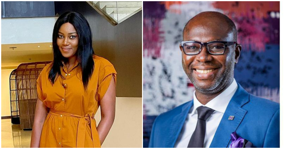 Yvonne Nelson (left) and Ernest Kwasi Nimako (right) in photos