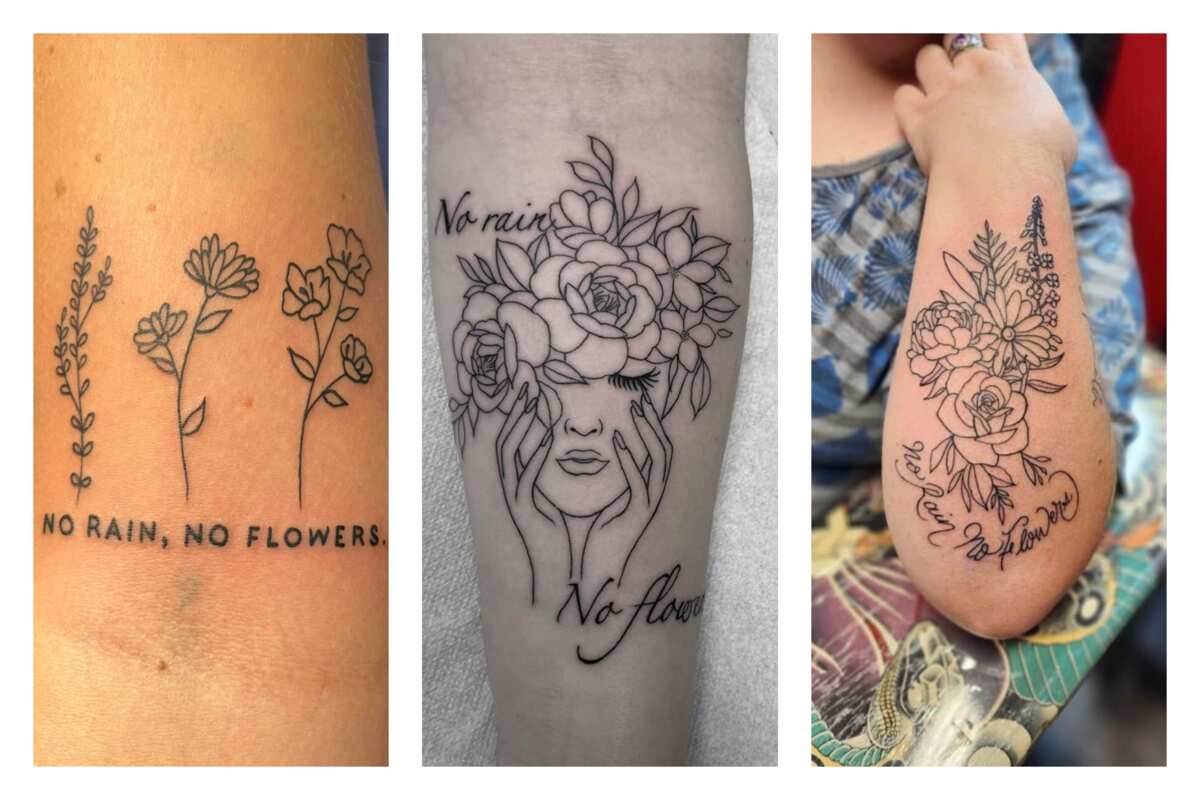 No Rain Flowers Tattoo Ideas