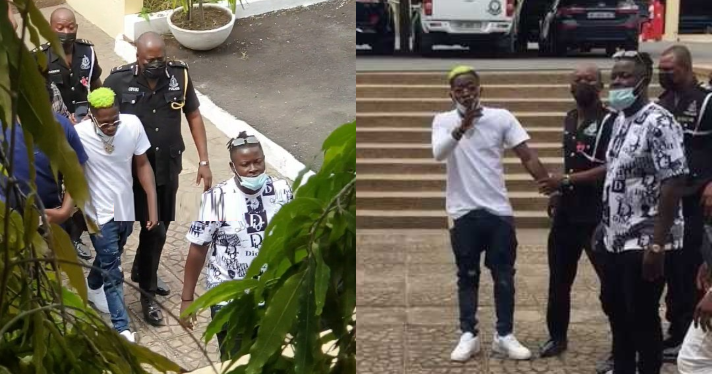 Video drops as Shatta Wale angrily confronts police and walks out of IGP's meeting with celebs