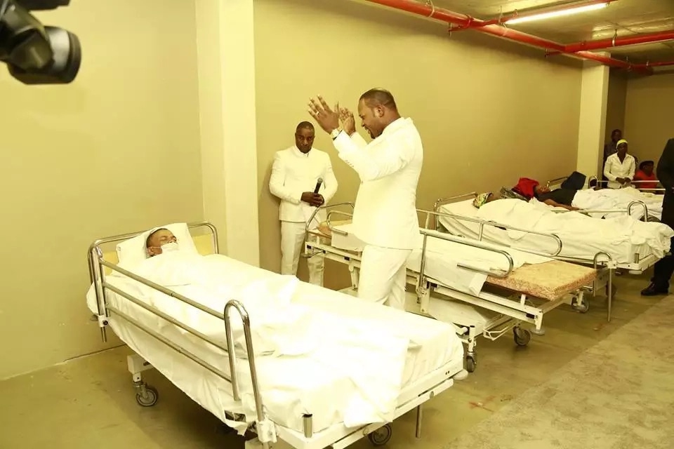 Pastor trolled for 'healing' a whole hospital ward