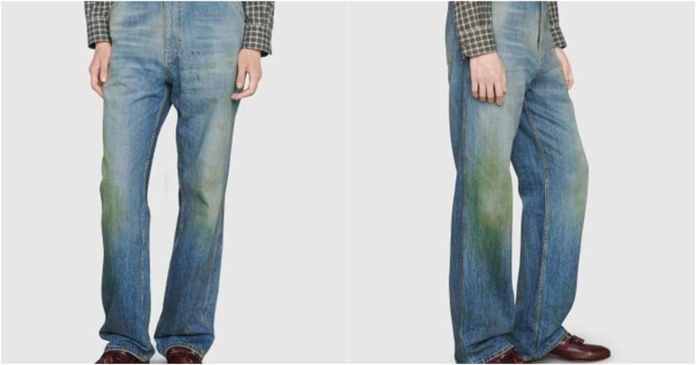 Hilarious reactions to Gucci selling jeans with grass stains effect for KSh 130k