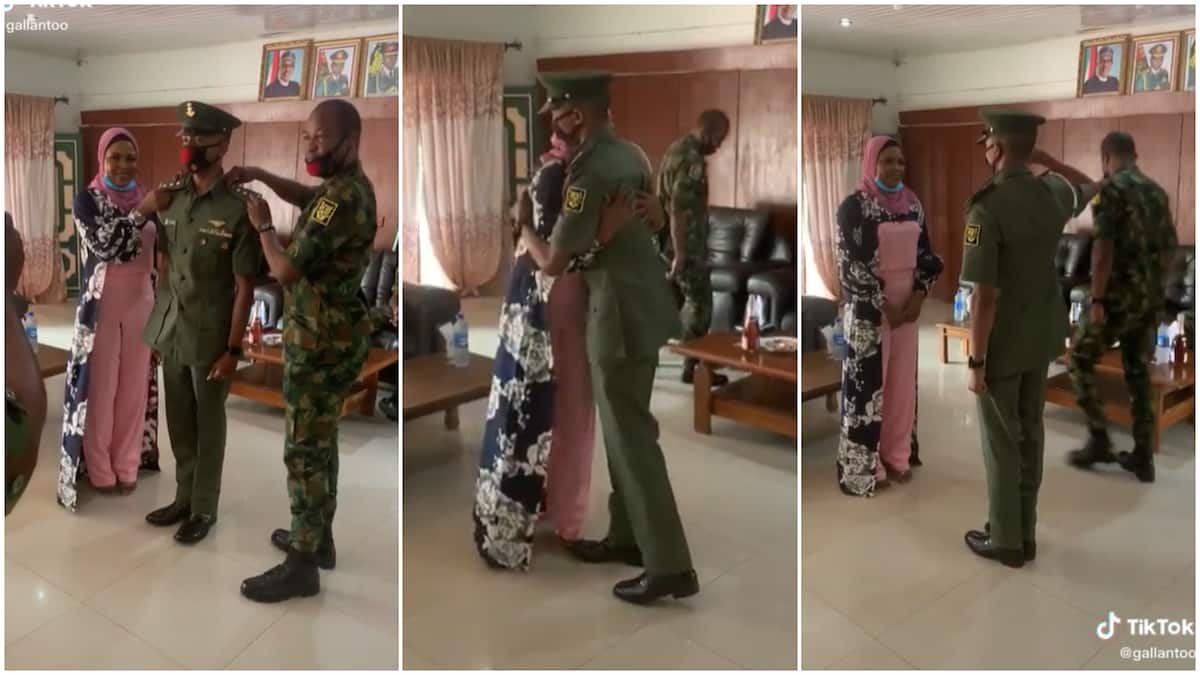 Life in the Nigerian Army/soldier saluted his wife.