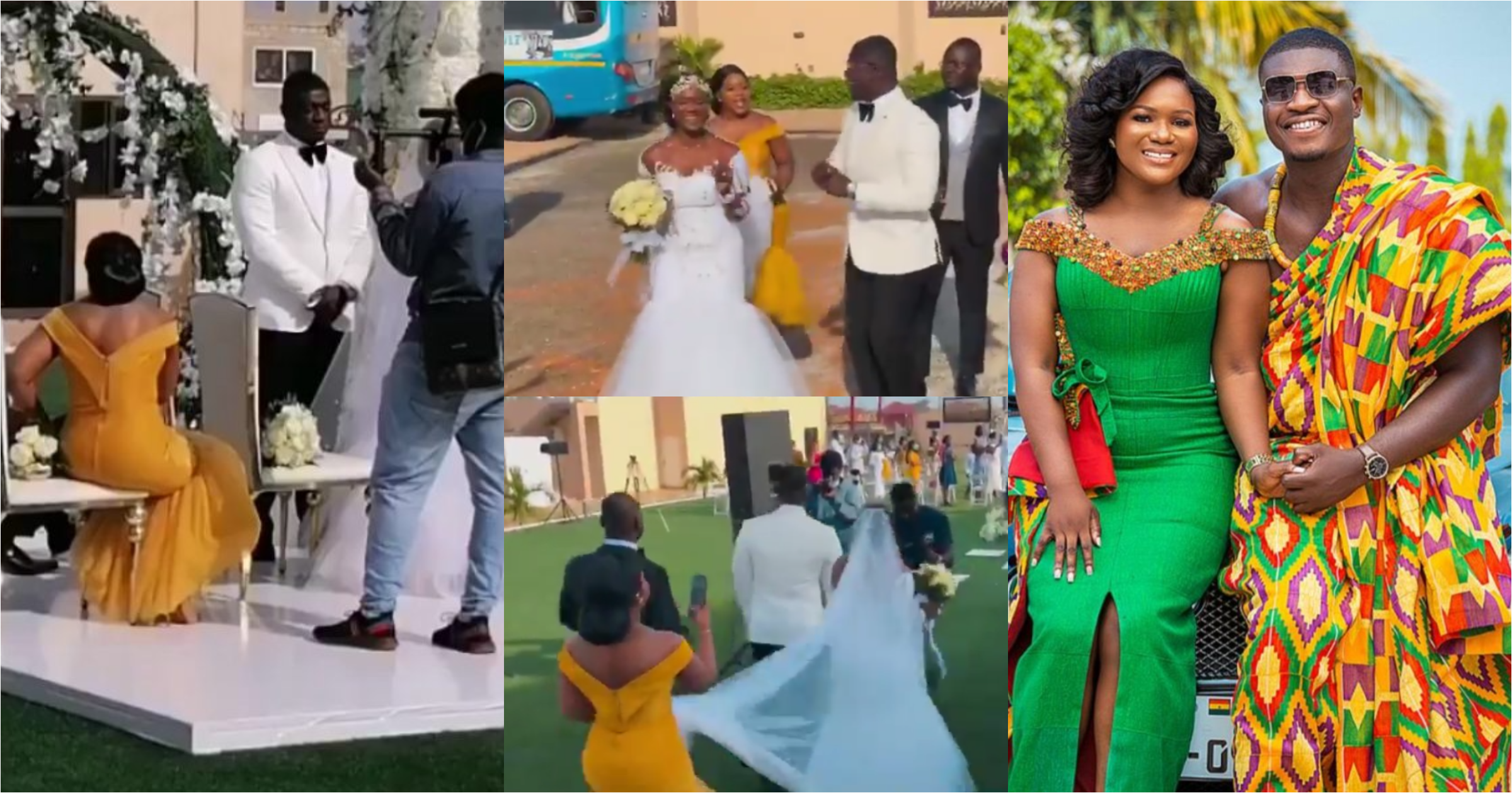 Lexis Bill: First videos from Joy FM presenter's white wedding drop