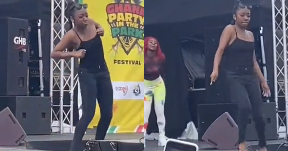 Lady's Fast Dance from Ghana Party in the Park in London goes Viral