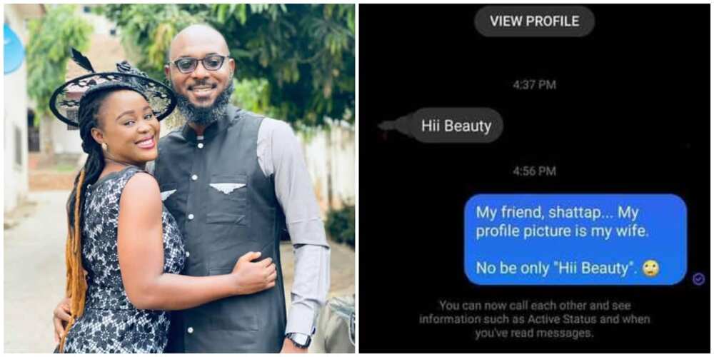 Nigerians react as man stuns the internet with DM he got after changing profile to wife's own