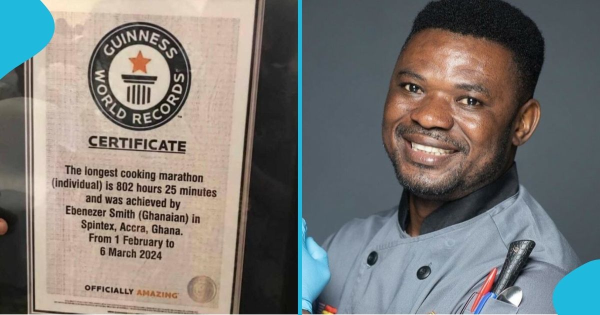 Chef Smith: Guinness World Records clarifies Ghanaian chef's attempt: "He never sent an application"