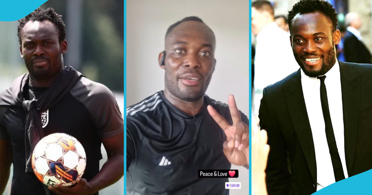 Michael Essien changes completely, shaves hair and beard in new video