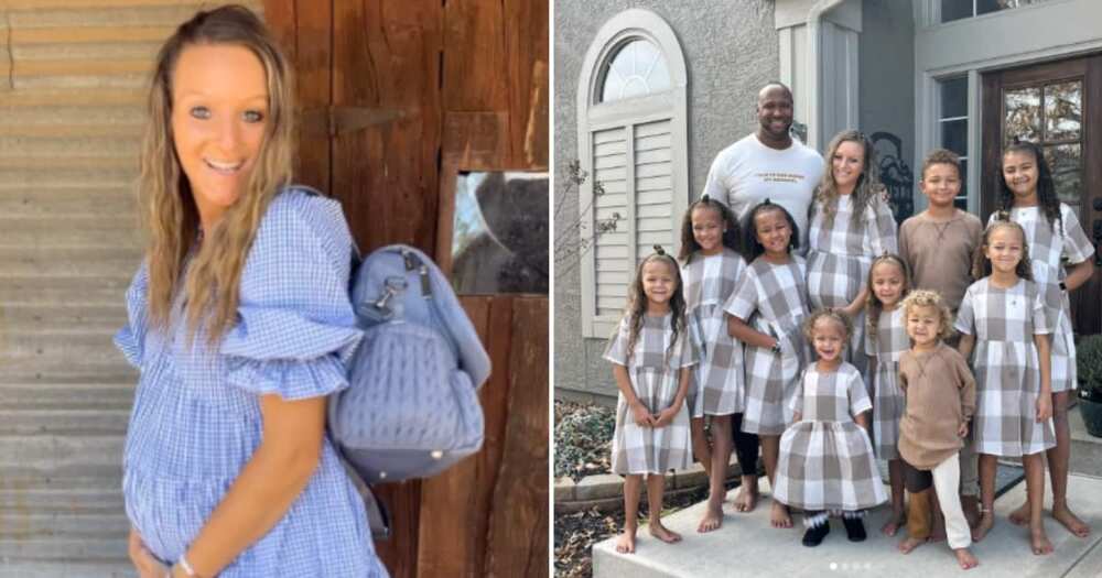 Karissa Collins pregnant with her 10th child and her other nine children