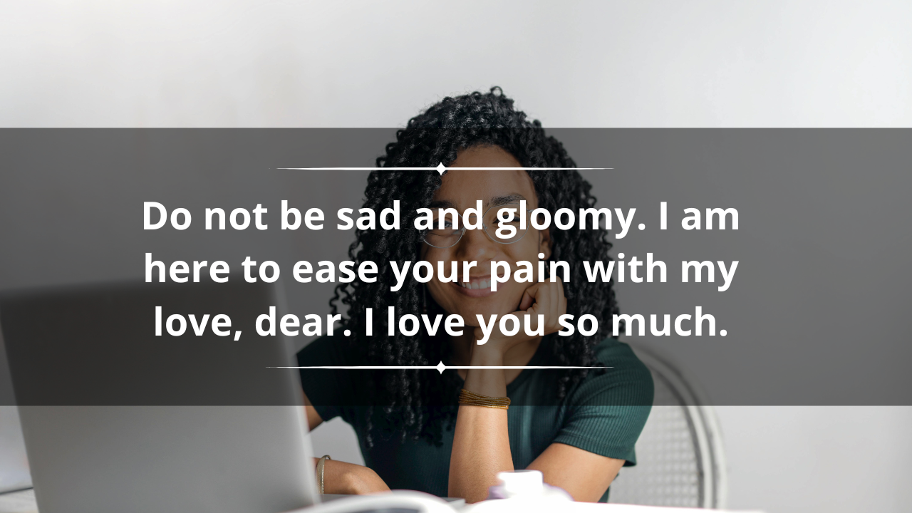 Sweet romantic love messages for your wife who had an injury