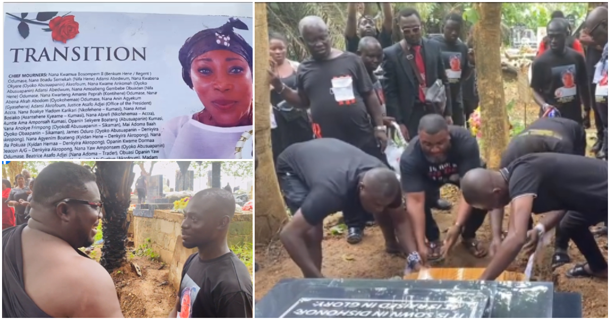 Ghanaian entertainment journalist buries his mom.