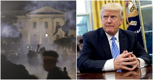 Trump evacuated to bunker as rioters surround White House