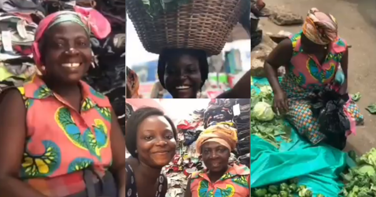 Bridget Ampong: Legon student celebrates her mom who hustles in market to pay her fees, drops video