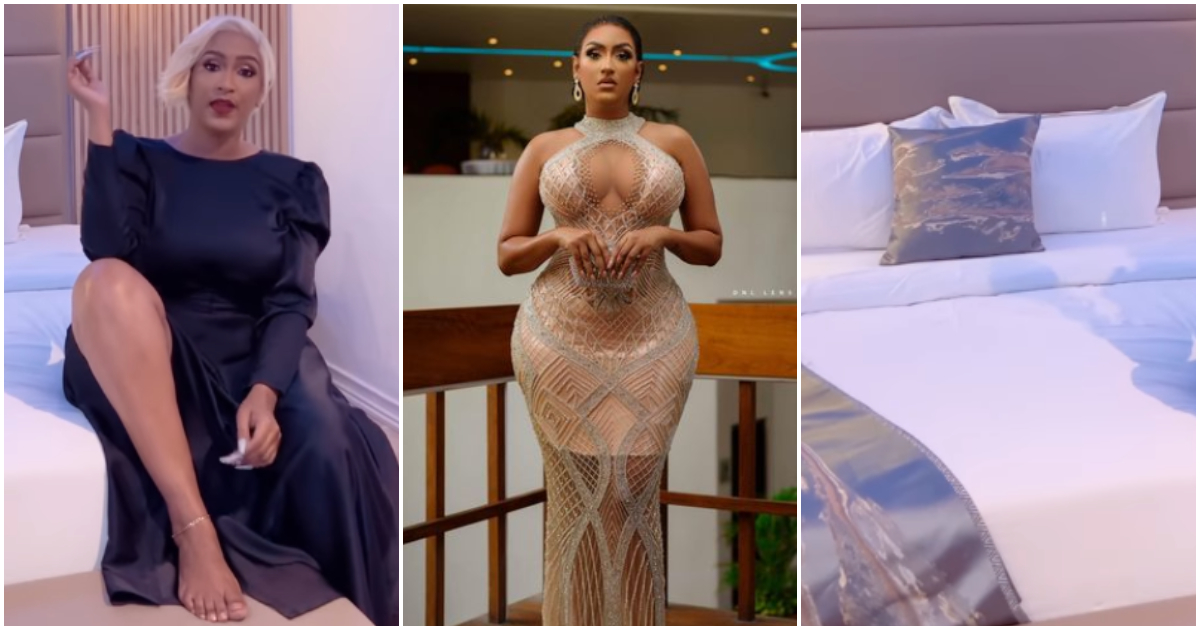 Juliet Ibrahim turns heads of fans with luxury bedroom video; many gush over her