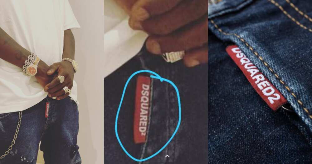 Shatta Wale 'Caught' For Wearing 'Fake' DSQUARED2 Jeans After Claiming Arnold's Shoe Cost GHC2.50