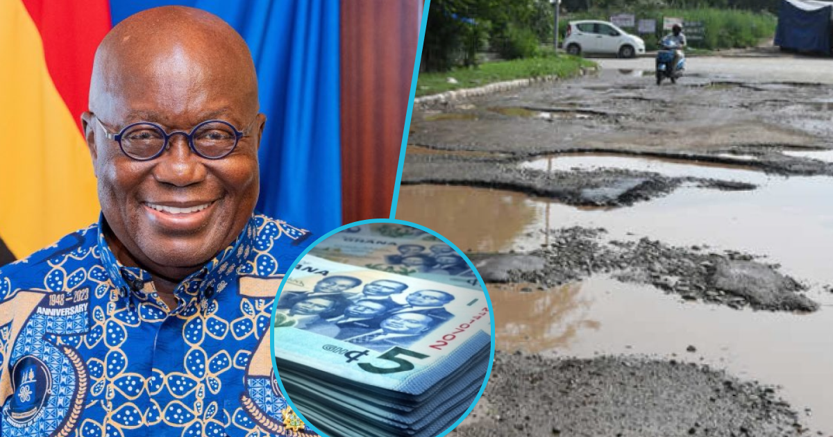 Akufo-Addo’s gov't releases GH¢150m to patch potholes nationwide