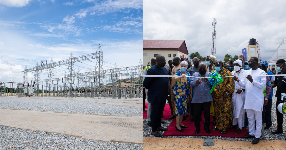 Akufo-Addo commissions largest bulk power supply point in Pokuase