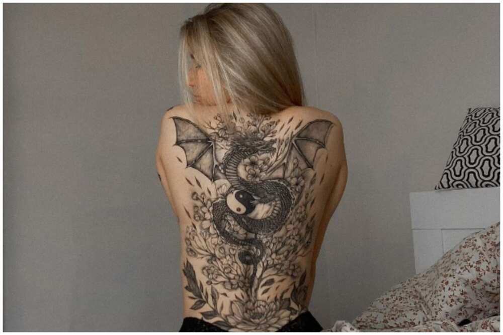 Back tattoos for women